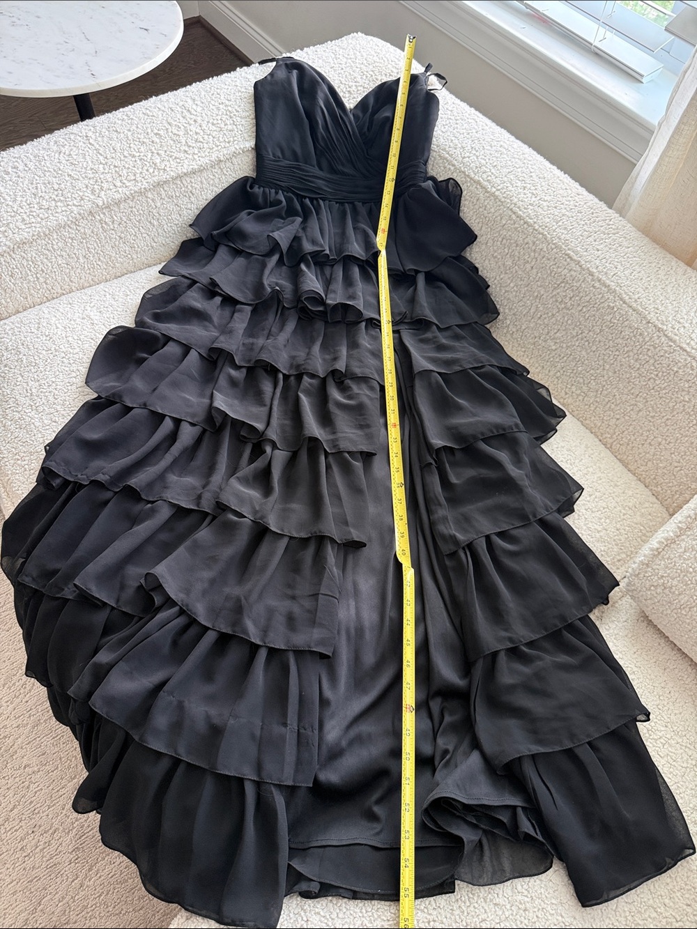 Mac Duggal Leena Sleeveless Tiered Ruffle Gown Size 6 - Picture 12 of 15